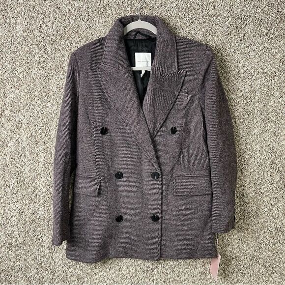 Avec Les Filles Coat Women’s Small Tailored Double Breasted Blazer NWT - Picture 4 of 9